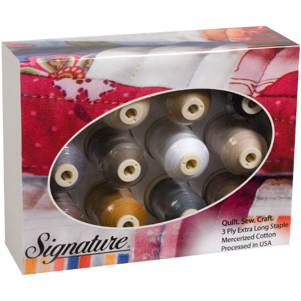 Signature 40 Cotton Thread Gift Pack (12 Colors) (700yds) image # 14034