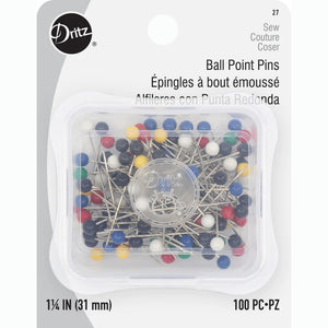 Size 20 Ball Point Color Pins (100 CT), Dritz image # 105512