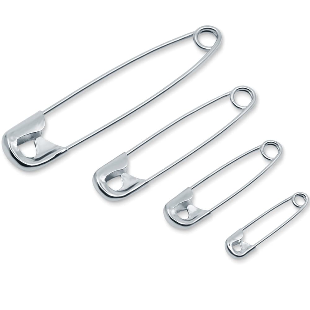 100pk Assorted Safety Pins (Sizes 0-3), Dritz image # 88029
