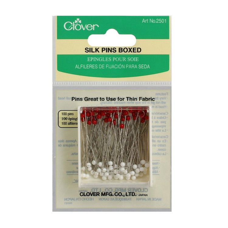 100pk Fine Fabric Silk Pins, Clover image # 86208