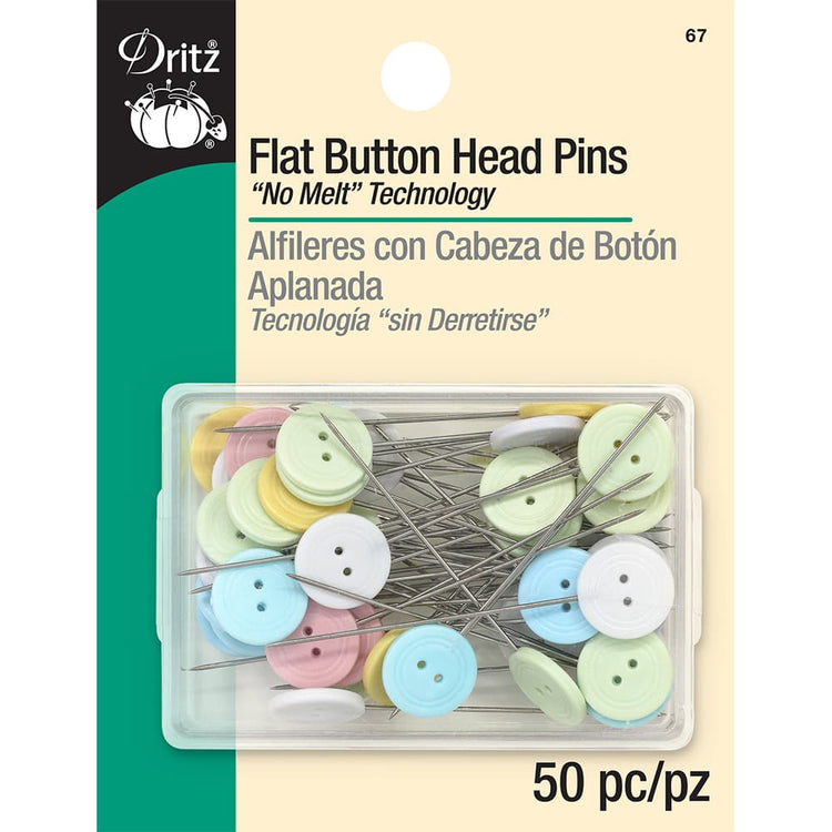 Universal Flat Button Head Pins (50 CT), Dritz image # 88093
