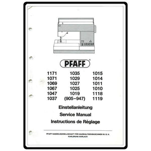 Service Manual, Pfaff 1011 image # 4103