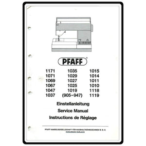 Service Manual, Pfaff 1014 image # 4104