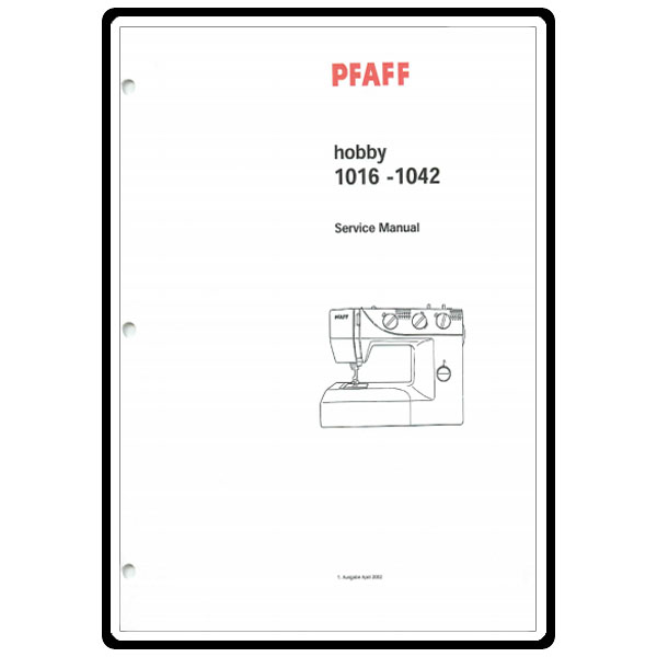 Service Manual, Pfaff 1016 image # 4108