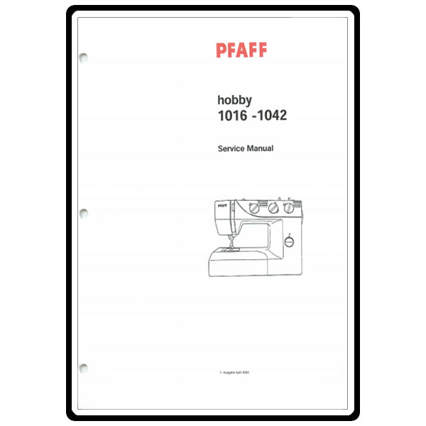 Service Manual, Pfaff 1032 image # 4122