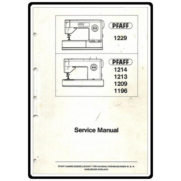 Service Manual, Pfaff 1216 image # 12764