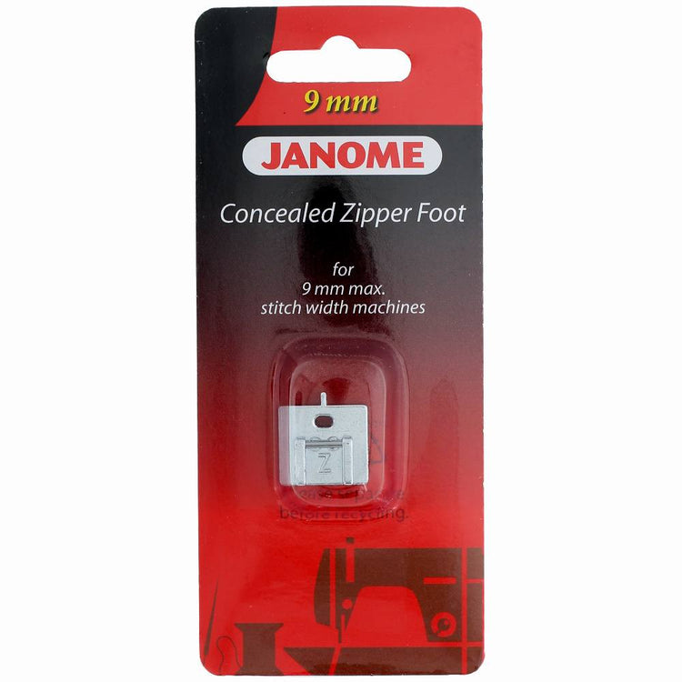 Concealed Zipper Foot, Janome #202144009 image # 78139