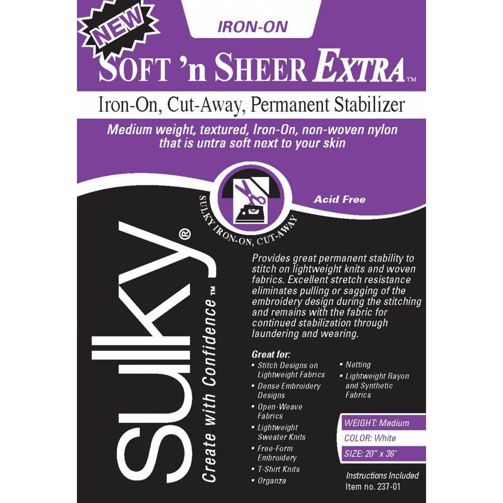 Sulky Soft'n Sheer Extra Stabilizer, 20in x 1yd image # 33929