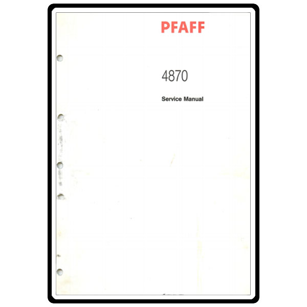 Service Manual, Pfaff 4870 image # 4947