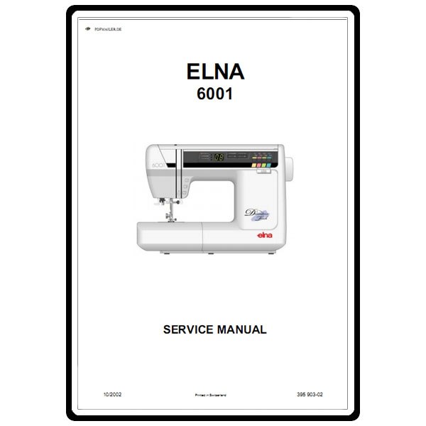 Service Manual, Elna 6001 image # 3883