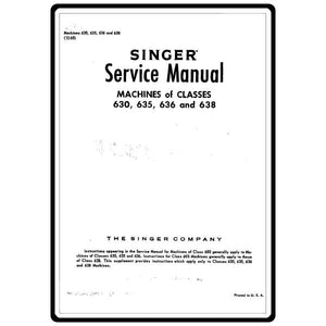 Service Manual, Singer 638 image # 5151