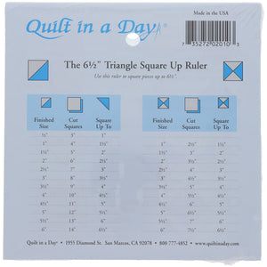 6.5" Triangle Square Up Ruler image # 112501