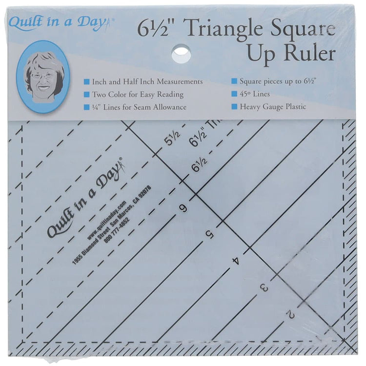 6.5" Triangle Square Up Ruler image # 112502