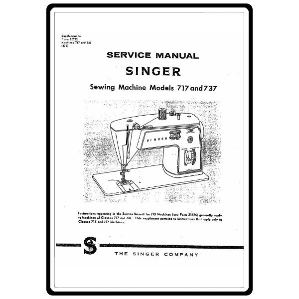 Service Manual, Singer 717 image # 22289
