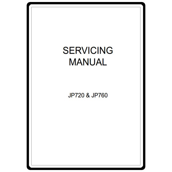 Service Manual, Janome JP720 Jem Platinum image # 12717