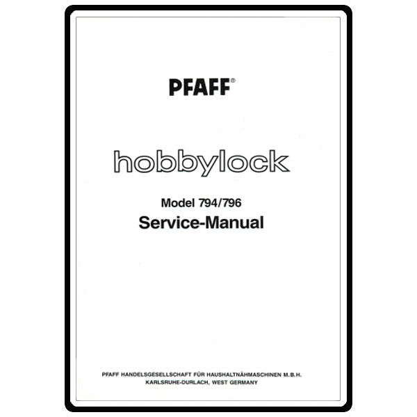 Service Manual, Pfaff 795 image # 5378