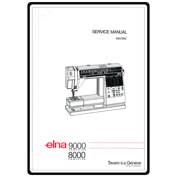 Service Manual, Elna 9000 Computer image # 13598