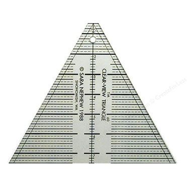 8" ClearView Triangle Ruler image # 5405