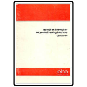 Instruction Manual, Elna XE1 image # 3925