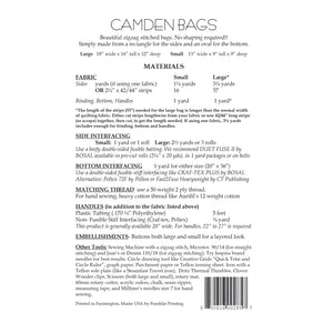 Camden Bags Patterns, Aunties Two Patterns image # 35128