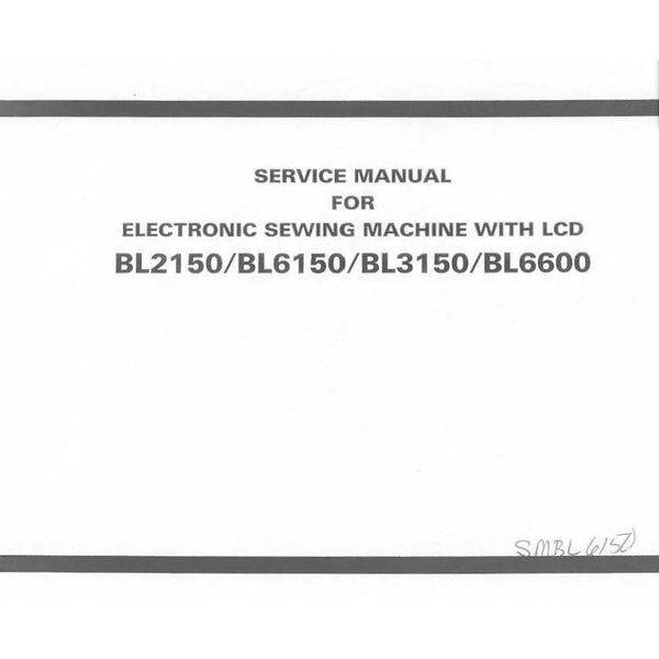Service Manual, Babylock BL2150 image # 22213