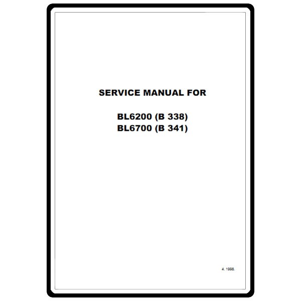 Service Manual, Babylock BL6200 image # 22218