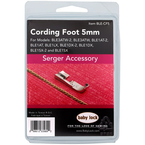 Cording Foot, Babylock 5mm #BLE-CF5 image # 79130