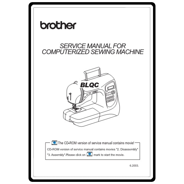 Service Manual, Brother BLQC image # 5806