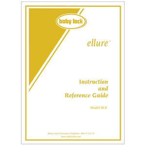 Babylock BLR Ellure Instruction Manual image # 121517