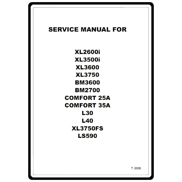 Service Manual, Brother BM2700 image # 5813