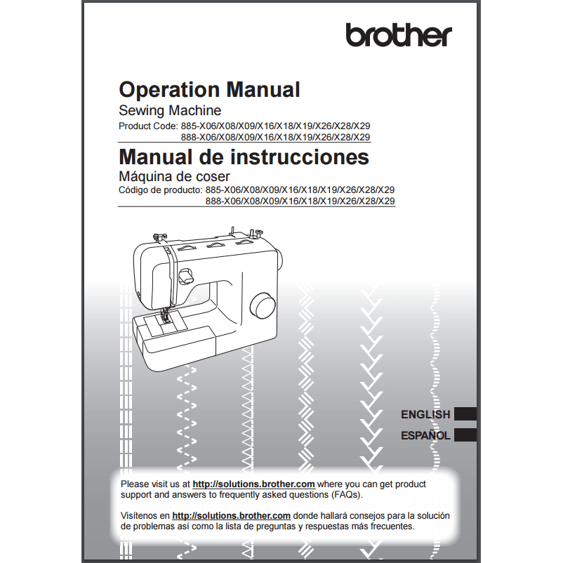 Instruction Manual, Brother BM3700 image # 30260