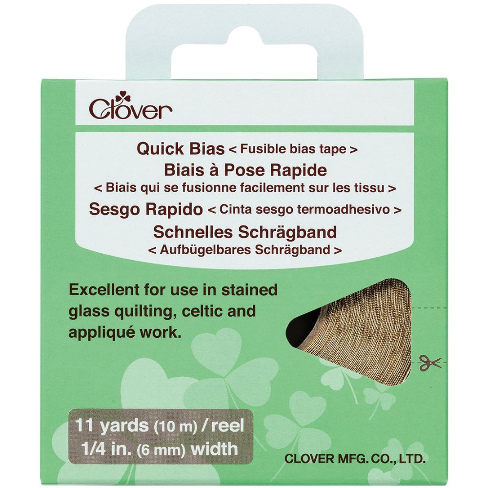 1/4" Gold Fusible Quick Bias (11yds), Clover image # 86642