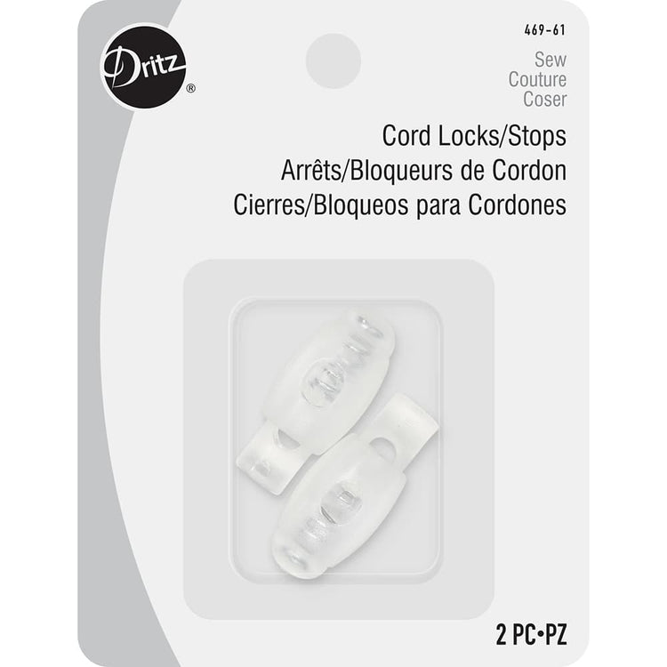 2pk Cord Stops, Clear, Dritz image # 91863