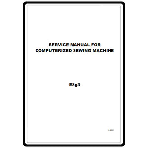 Service Manual, Babylock ESG3 Ellageo image # 22231