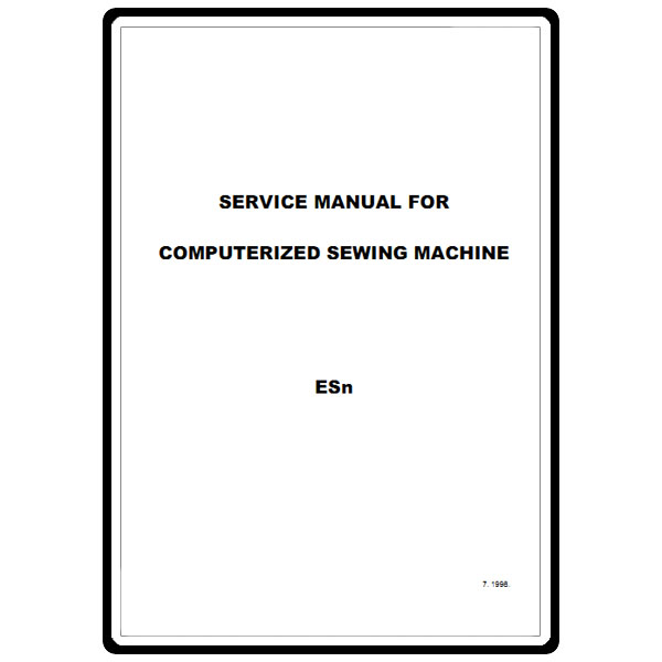 Service Manual, Babylock ESN Encore image # 22233