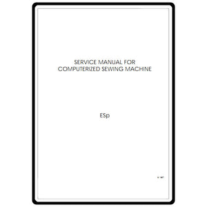 Service Manual, Babylock ESP Espire image # 6074