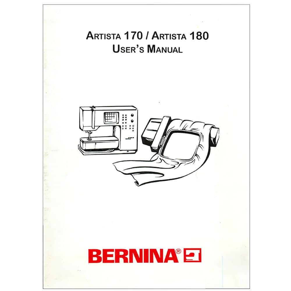 Bernina Artista 170 Instruction Manual and Workbook image # 114781