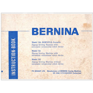 Bernina 741 Instruction Manual image # 114799