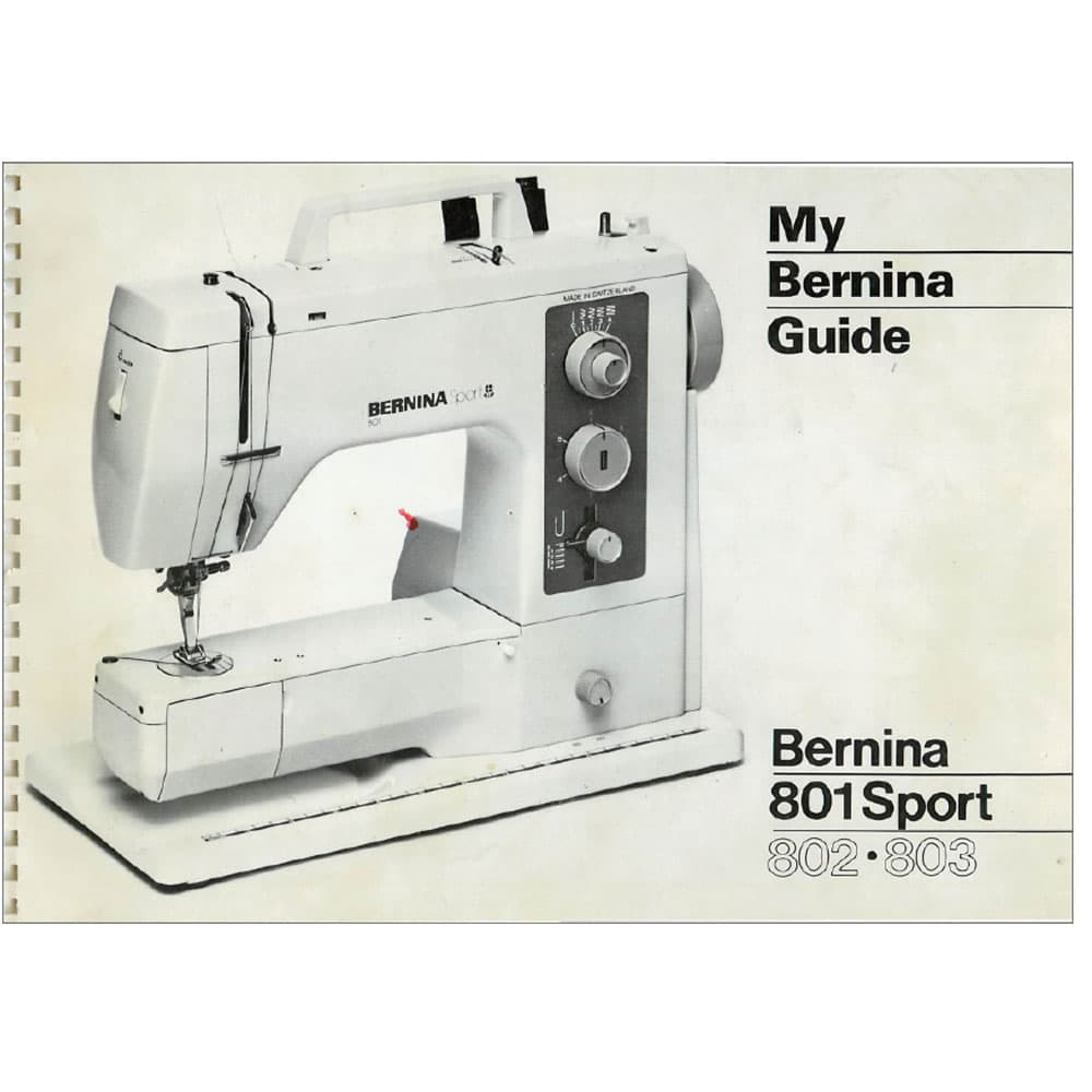Bernina 803 Sport Instruction Manual image # 114965