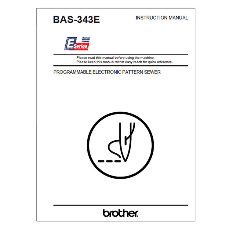 Brother BAS-343E Instruction Manual image # 116714