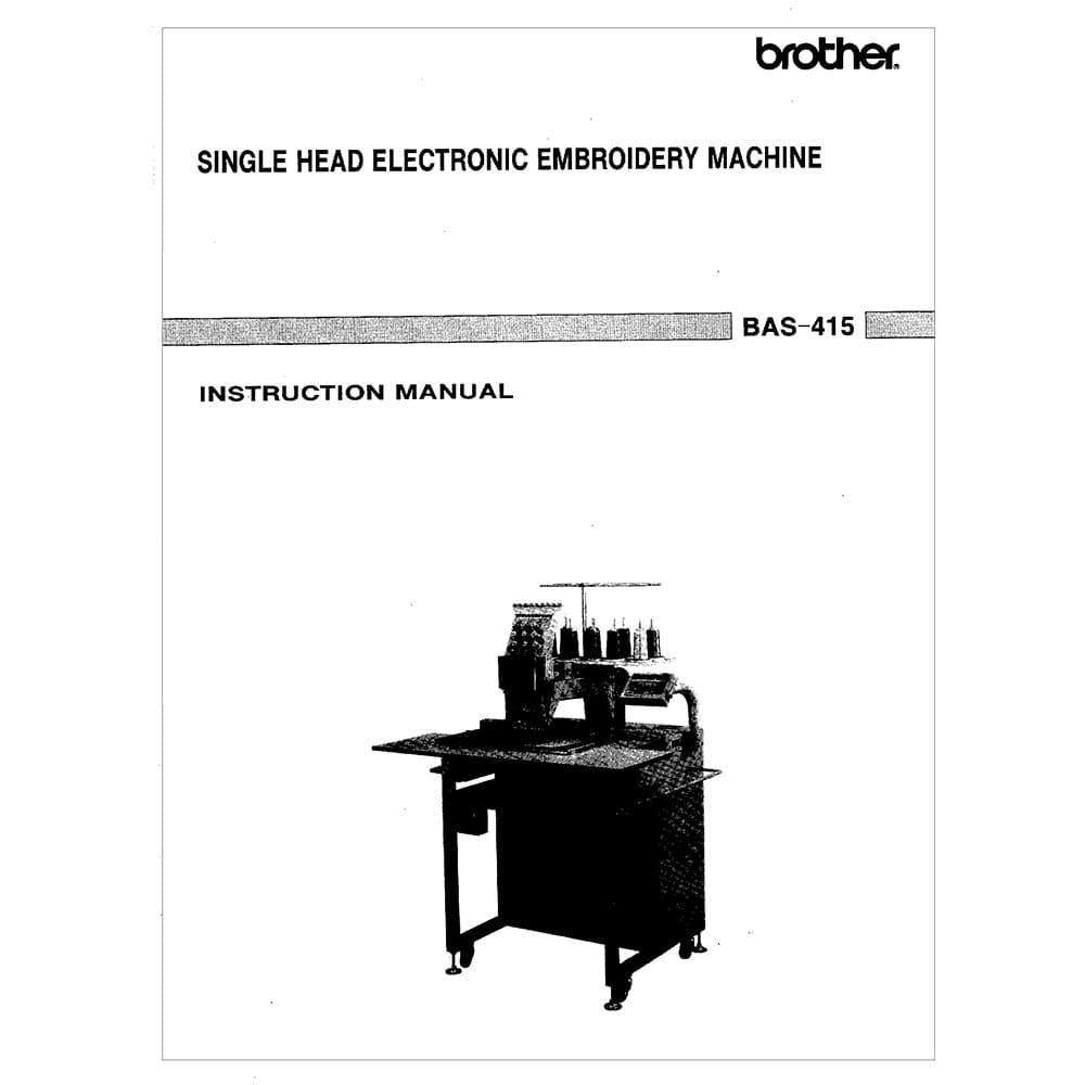 Brother BAS-415 Instruction Manual image # 116729