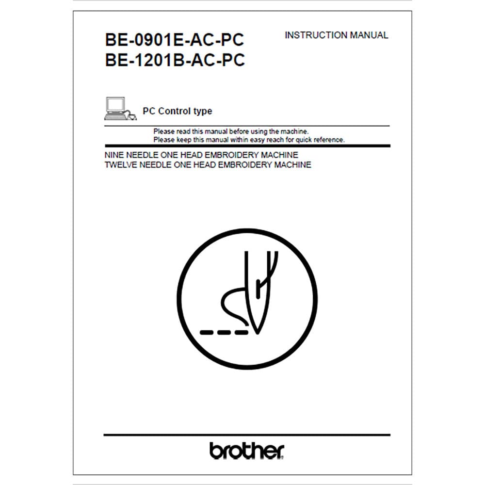 Brother BE-0901E-AC-PC Instruction Manual image # 115296