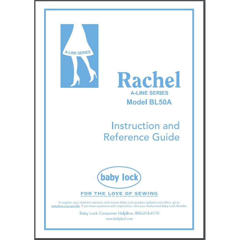Instruction Manual, Babylock BL50A Rachel image # 29920