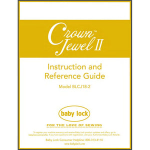 Instruction Manual, Babylock BLCJ18-2 Crown Jewel II image # 29732