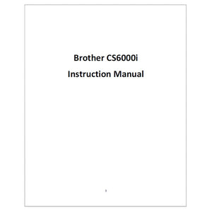 Brother CS-6000i Instruction Manual image # 117130