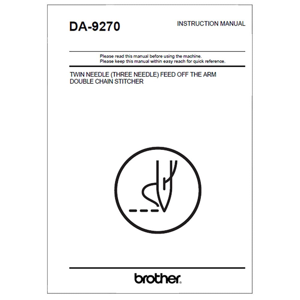 Brother DA 9270 Instruction Manual brother-da-9270-instruction-manual