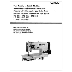 Instruction Manual, Brother Lockstitch LT2-B842 image # 117485