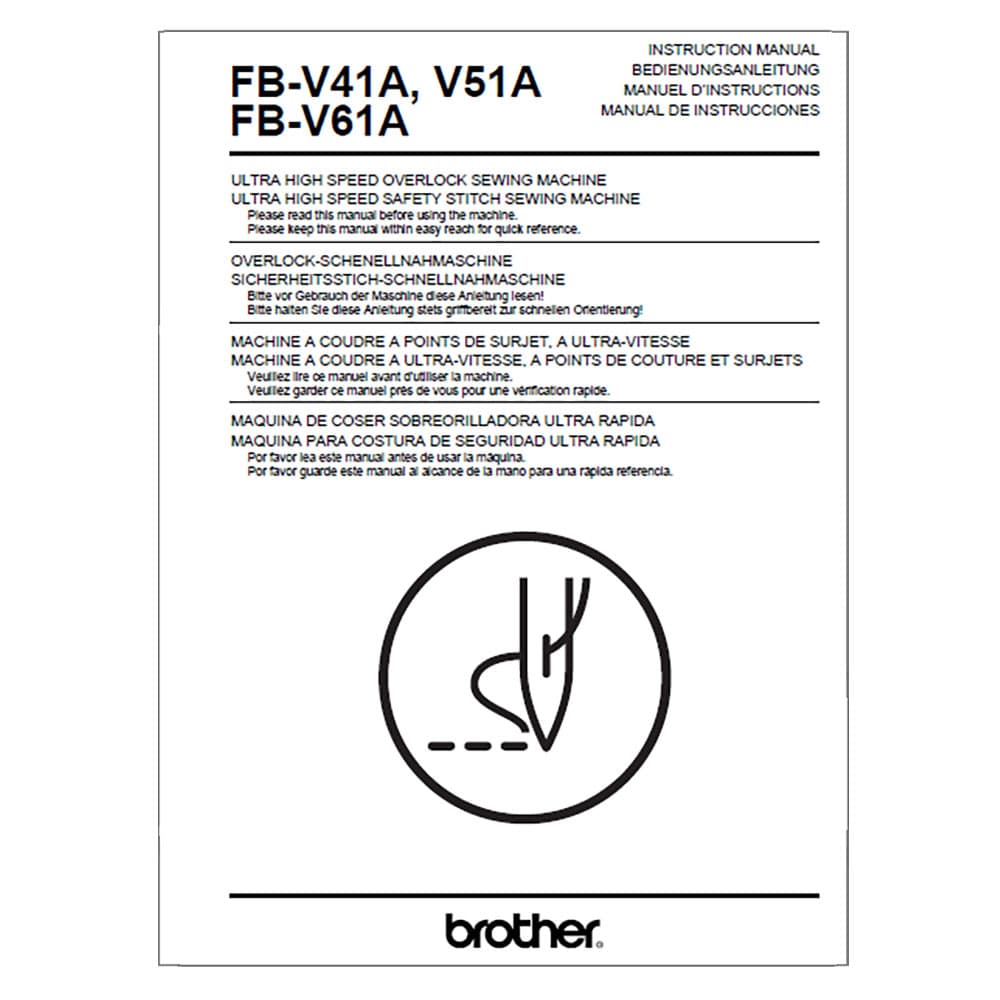 Brother Overlock MA4-V61 Instruction Manual image # 117527