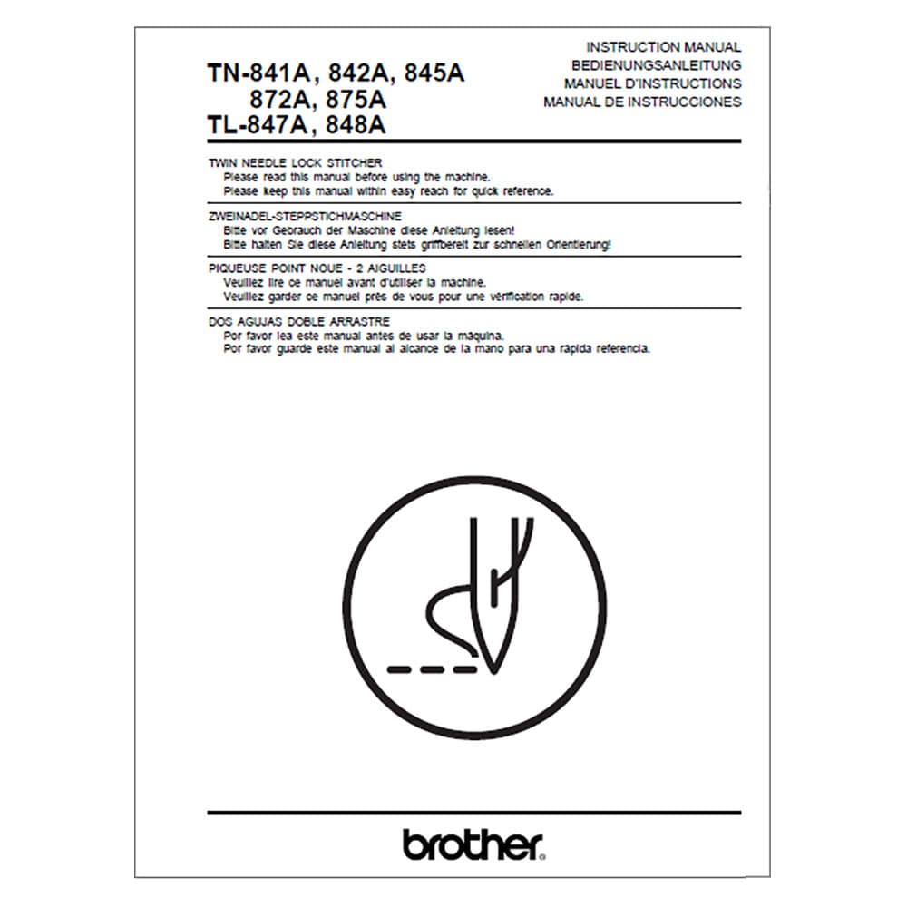 Brother TL-848A Instruction Manual image # 117695