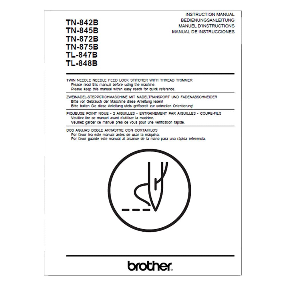 Brother TL-848B Instruction Manual image # 117707